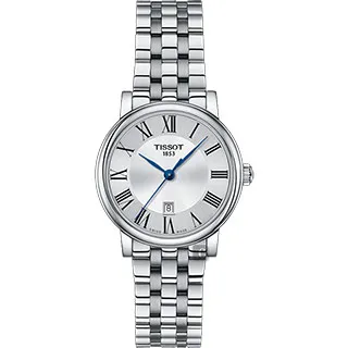 TISSOT 天梭 Carson 羅馬石英女錶-黑/30mm T1222101603300 歷史價格詳細信息