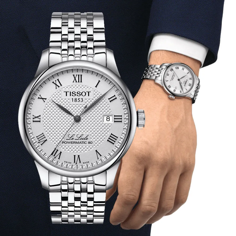 TISSOT天梭 LE LOCLE力洛克系列 經典機械腕錶 39.3mm/T0064071105300 歷史價格詳細信息