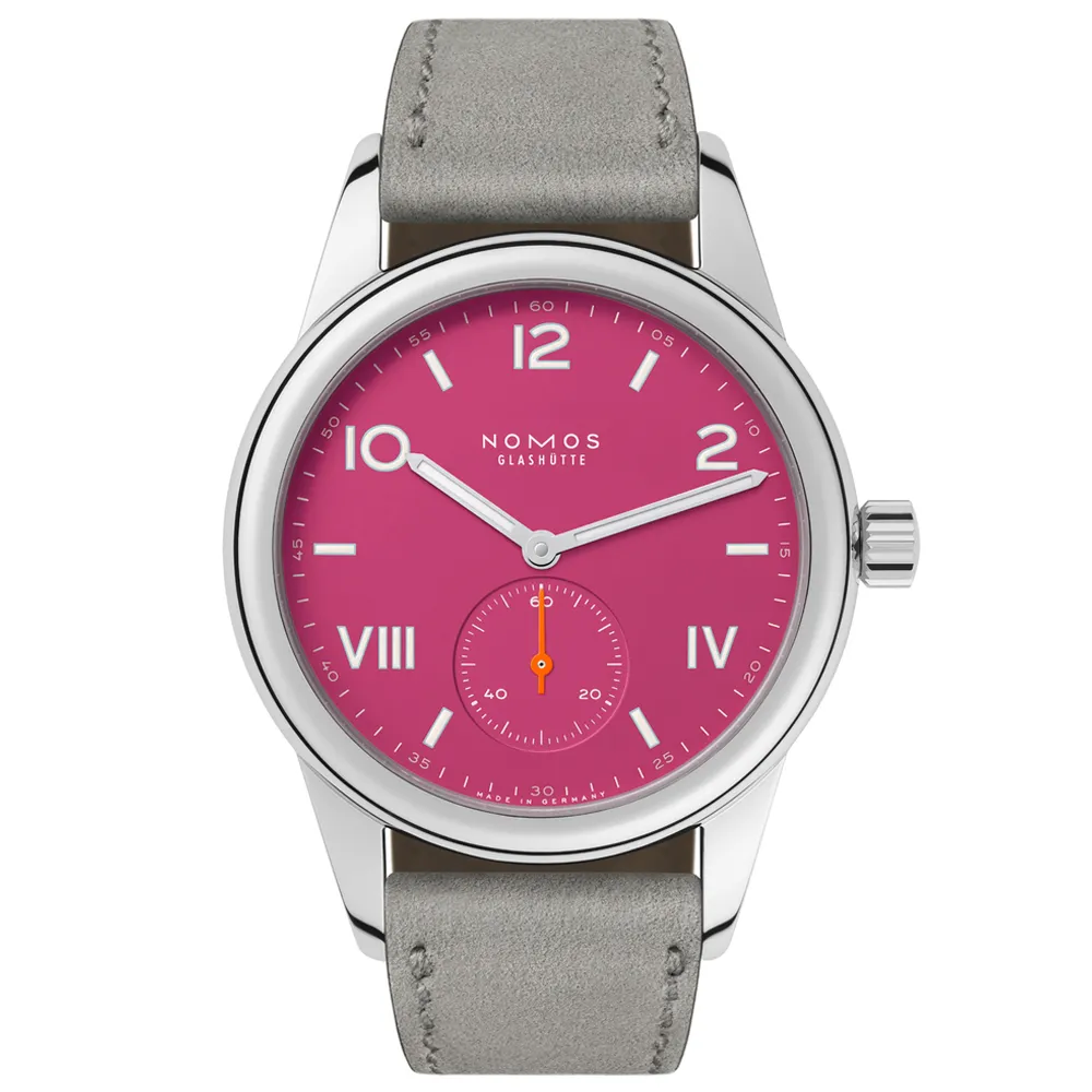 NOMOS Club系列 手動上鍊 小秒針 時尚機械腕錶 38.5mm/726.GB 歷史價格詳細信息