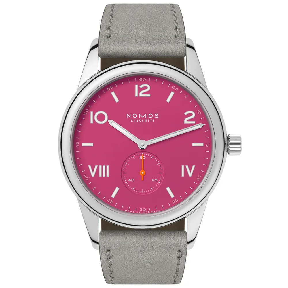 NOMOS Club系列 手動上鍊 小秒針 時尚機械腕錶 38.5mm/726.GB 歷史價格詳細信息