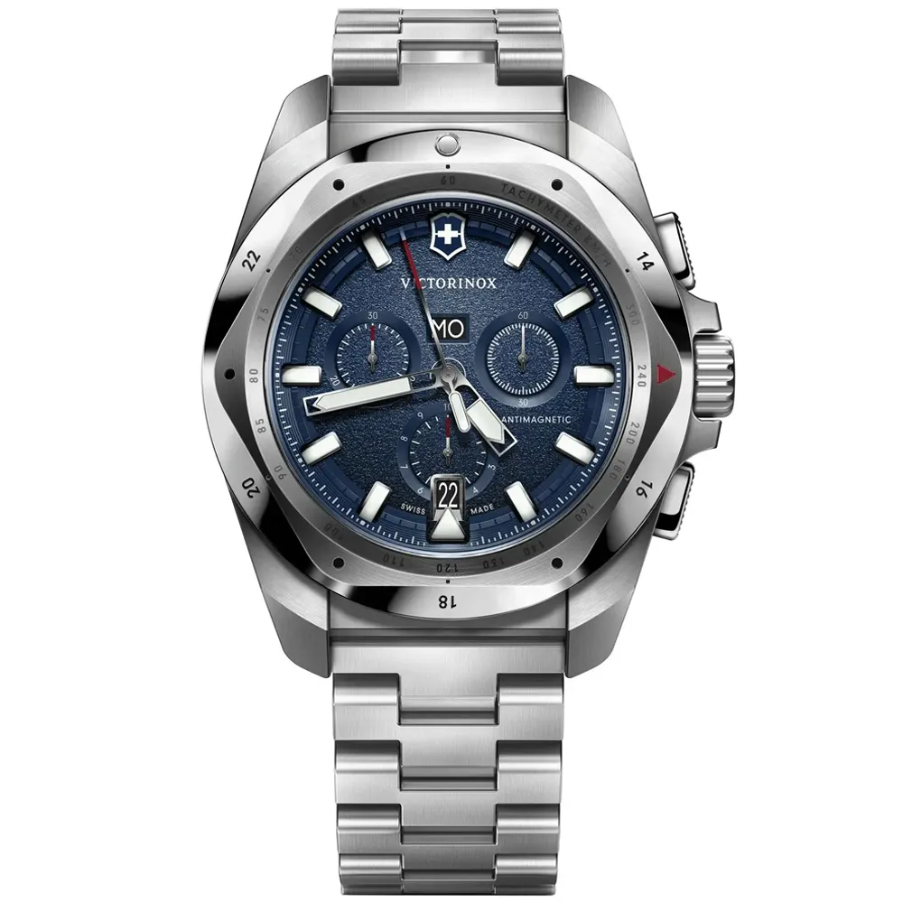 Victorinox 瑞士維氏 I.N.O.X. Chrono 200米防水 計時腕錶 男錶 藍色 手錶-43mm/VISA-241984 歷史價格詳細信息