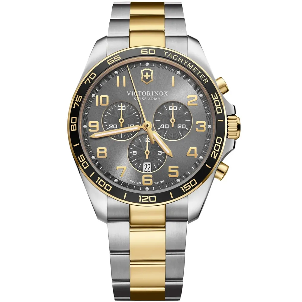 VICTORINOX瑞士維氏 Fieldforce 經典計時腕錶-灰x黑 42mm / VISA-241891 歷史價格詳細信息