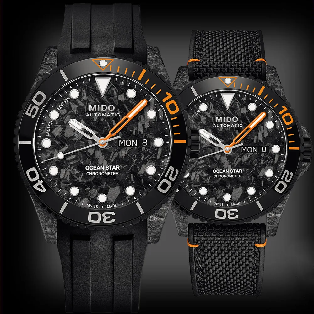 MIDO 美度   Ocean Star 200米海洋之星 廣告款陶瓷潛水錶 M0424301704100  42.5mm 歷史價格詳細信息