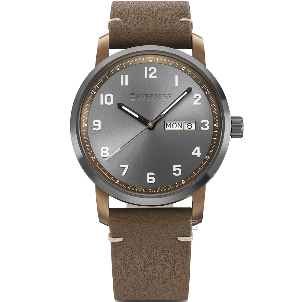 WENGER 瑞士威格 Attitude _星期日期顯示不鏽鋼男錶-藍色☆原廠保固3年☆ 歷史價格詳細信息