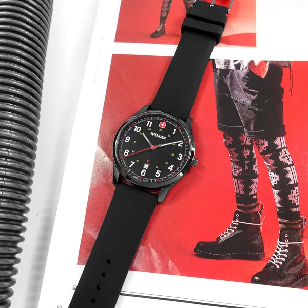 WENGER / 01.1441.136 / City Classic 都會時尚 羅馬刻度 日期 不鏽鋼手錶 銀色 42mm 歷史價格詳細信息