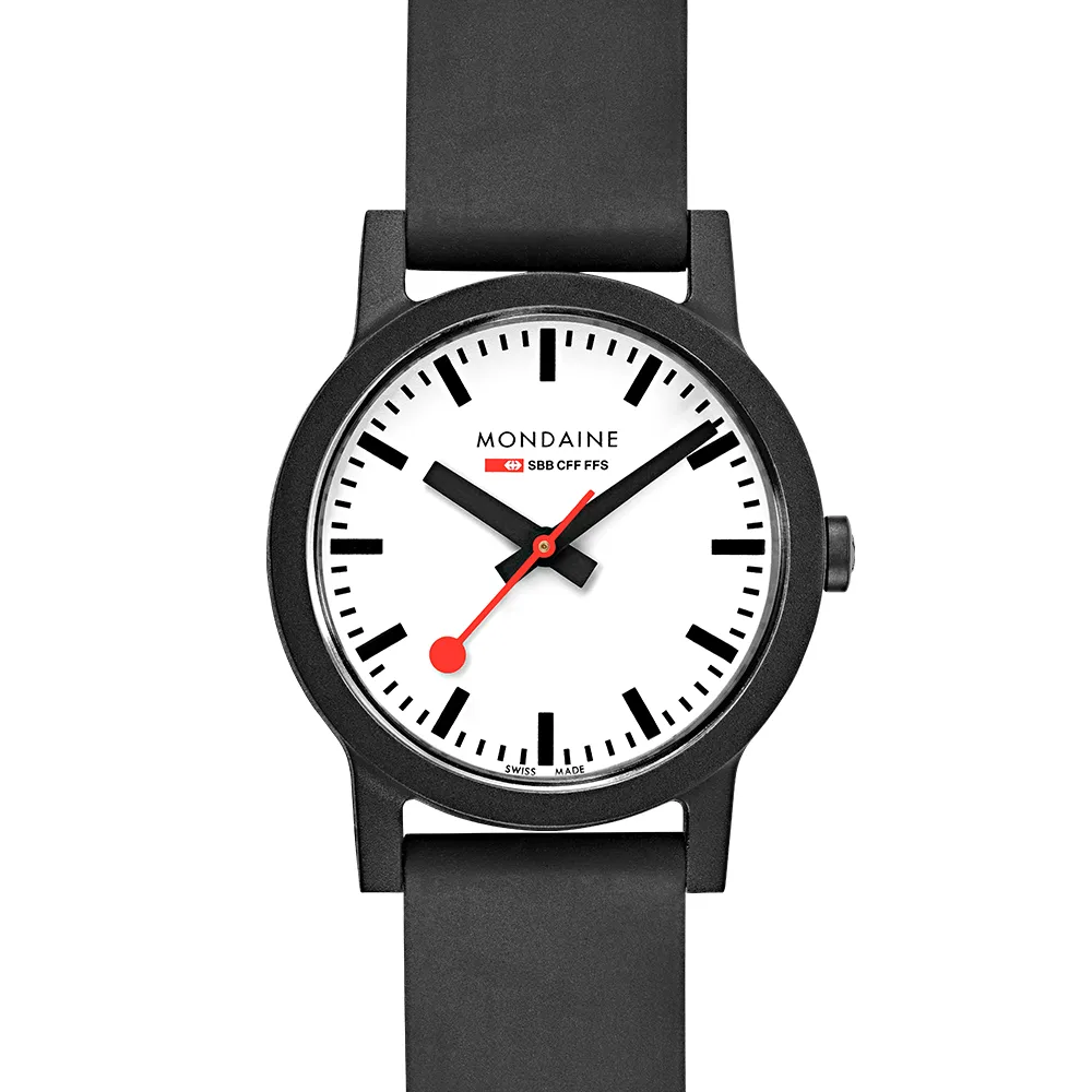 MONDAINE 瑞士國鐵 essence腕錶 – 32mm / 黑與白 32111.LA 歷史價格詳細信息