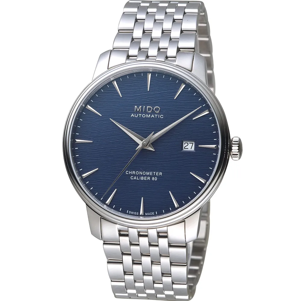 MIDO 美度 永恆系列80小時天文台認證矽游絲機械錶-白x黑/39mm M0274081601800 歷史價格詳細信息