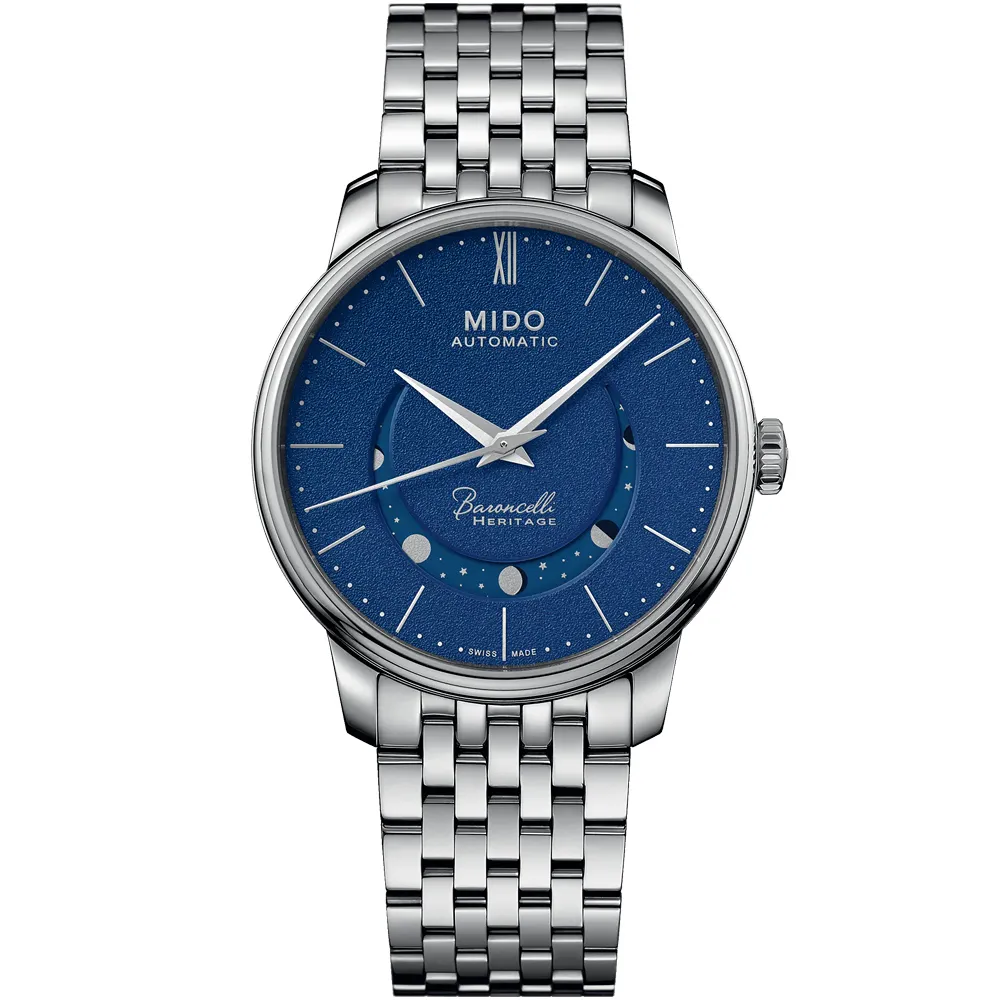 MIDO美度 BARONCELLI 永恆系列 微笑月相機械對錶 / M0274071101001+M0272071101001 歷史價格詳細信息