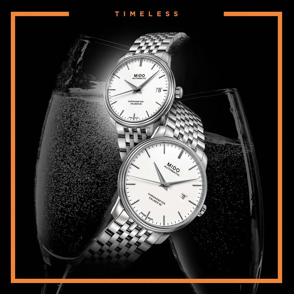 MIDO 美度 永恆系列80小時天文台認證矽游絲機械錶-白x黑/39mm M0274081601800 歷史價格詳細信息