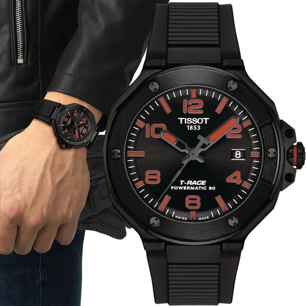 TISSOT 天梭 T-RACE 摩托車運動三眼計時手錶-45mm T1414171105101 歷史價格詳細信息