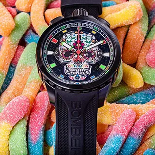 BOMBERG 炸彈錶 Bolt-68 NEO系列 十週年紀念骷髏機械腕錶-消光黑(BF43APBA.08-2.12) 歷史價格詳細信息