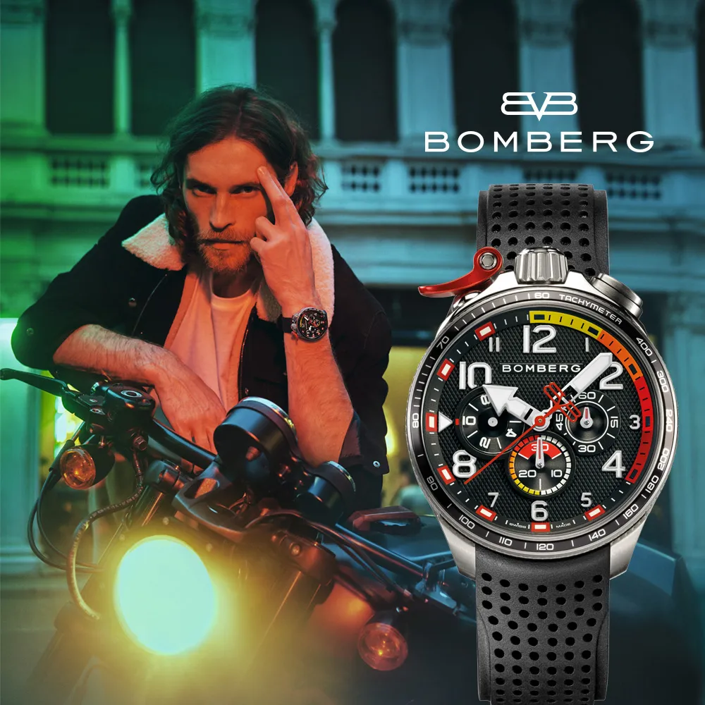 BOMBERG【炸彈錶】BOLT-68 系列 黑紅計時碼錶 歷史價格詳細信息