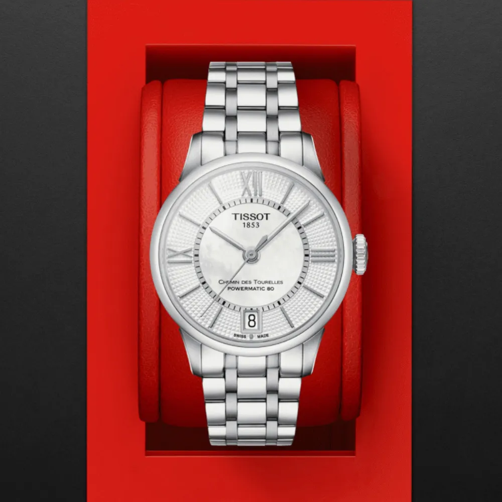 TISSOT天梭 杜魯爾系列 優雅機械腕錶 34mm/T1392071611100 歷史價格詳細信息