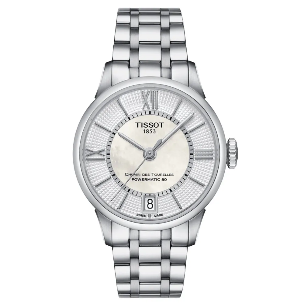 TISSOT天梭 杜魯爾系列 優雅機械腕錶 34mm/T1392071611100 歷史價格詳細信息