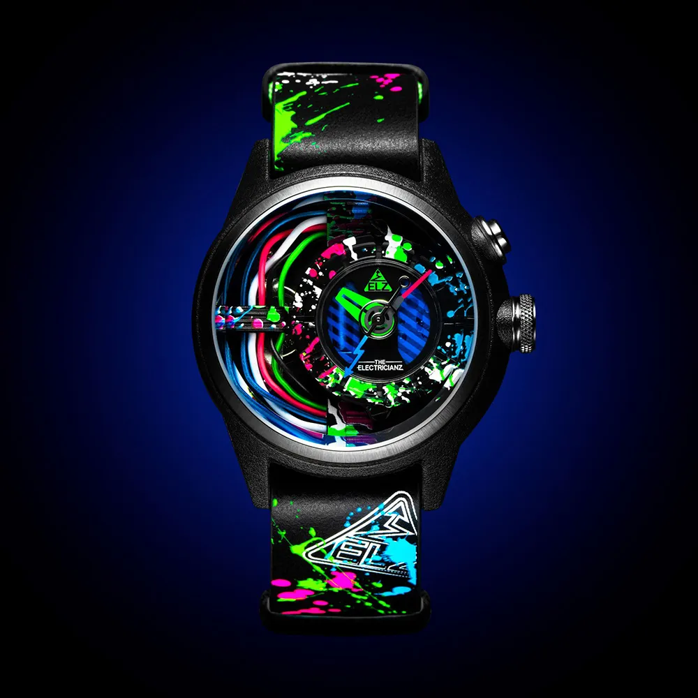 THE ELECTRICIANZ  機甲戰隊 宇宙電路發光機械錶-ZZ-B1C 03-CNB/藍43MM 歷史價格詳細信息