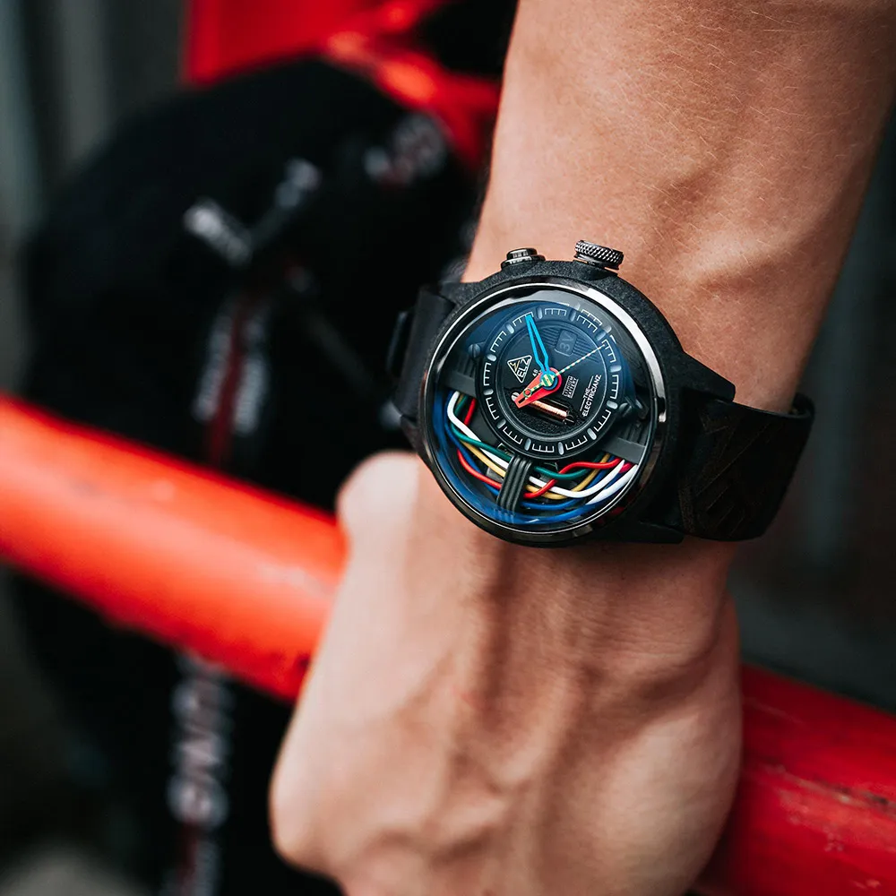 THE ELECTRICIANZ  機甲戰隊 宇宙電路發光機械錶-ZZ-B1C 03-CNB/藍43MM 歷史價格詳細信息