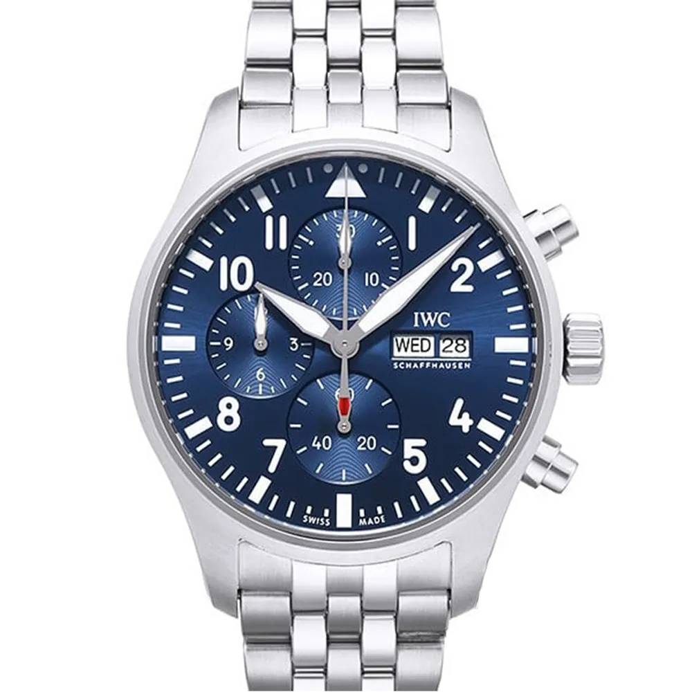 IWC 萬國錶 新葡萄牙計時腕錶(IW371620)x白面藍橡膠款x41mm 歷史價格詳細信息