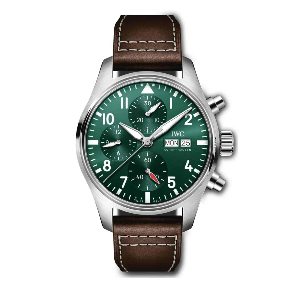 IWC 萬國錶 飛行員計時(IW388101)藍面藍色皮帶機械款x41mm 歷史價格詳細信息