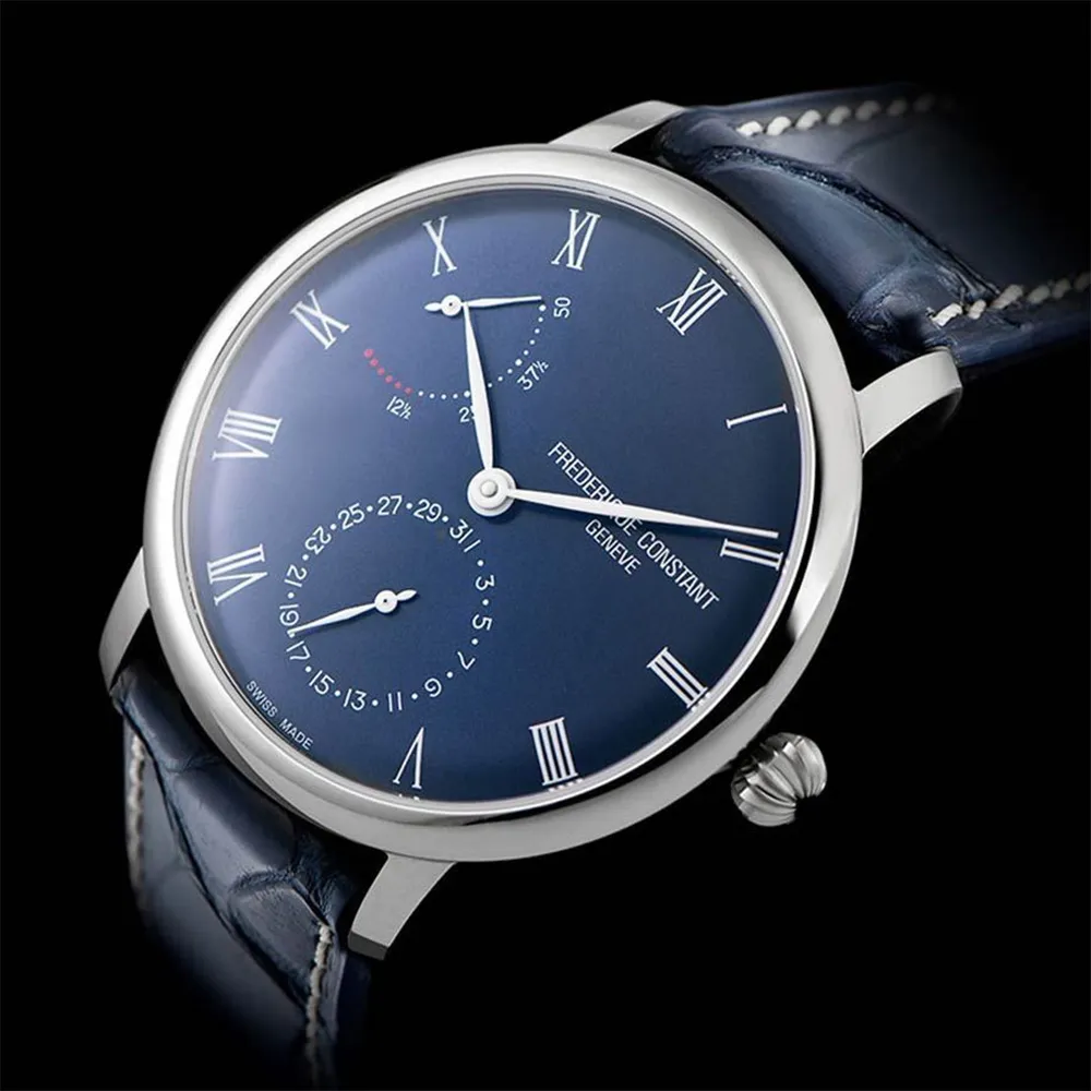 CONSTANT 康斯登 Slimline 自製機芯超薄月相腕錶 機械錶(FC-705V4S4) 歷史價格詳細信息