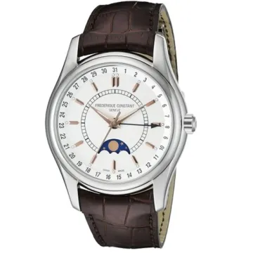 CONSTANT  康斯登/月相自動機械腕錶/黑色錶帶/FC-330B6B6 歷史價格詳細信息