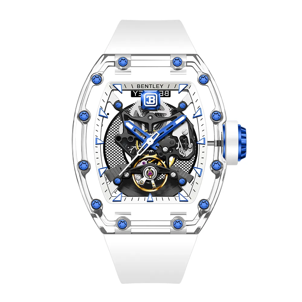 BENTLEY 賓利 THE OUROBOROS 魅影系列 BL-40 真三眼 牛皮 日期 夜光 手錶 花黃 歷史價格詳細信息