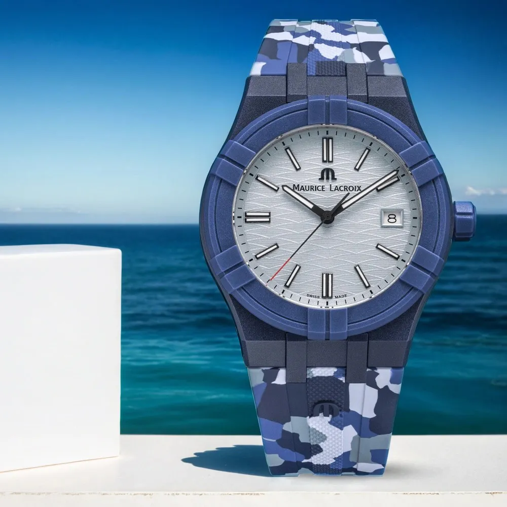 Maurice Lacroix 艾美錶 AIKON Tide 晶鑽粉色海洋環保材質手錶 AI2008-EEEE1-3A0-0 歷史價格詳細信息