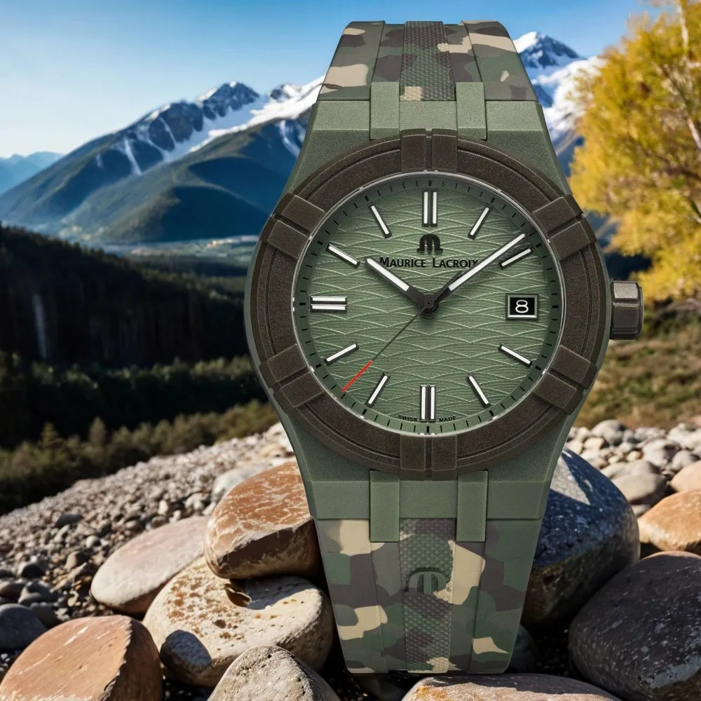 Maurice Lacroix 艾美錶 AIKON Tide 晶鑽粉色海洋環保材質手錶 AI2008-EEEE1-3A0-0 歷史價格詳細信息