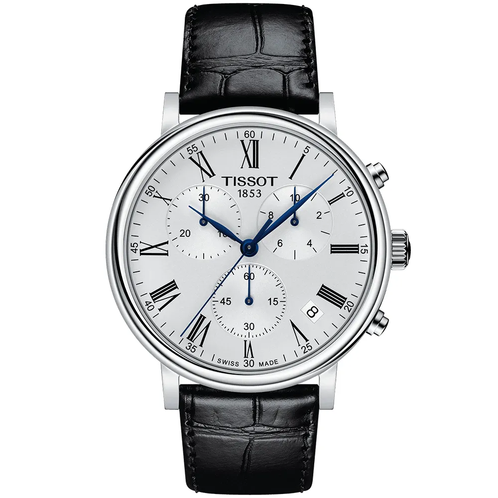TISSOT 天梭 Carson 羅馬計時石英錶-41mm T1224171603300 歷史價格詳細信息