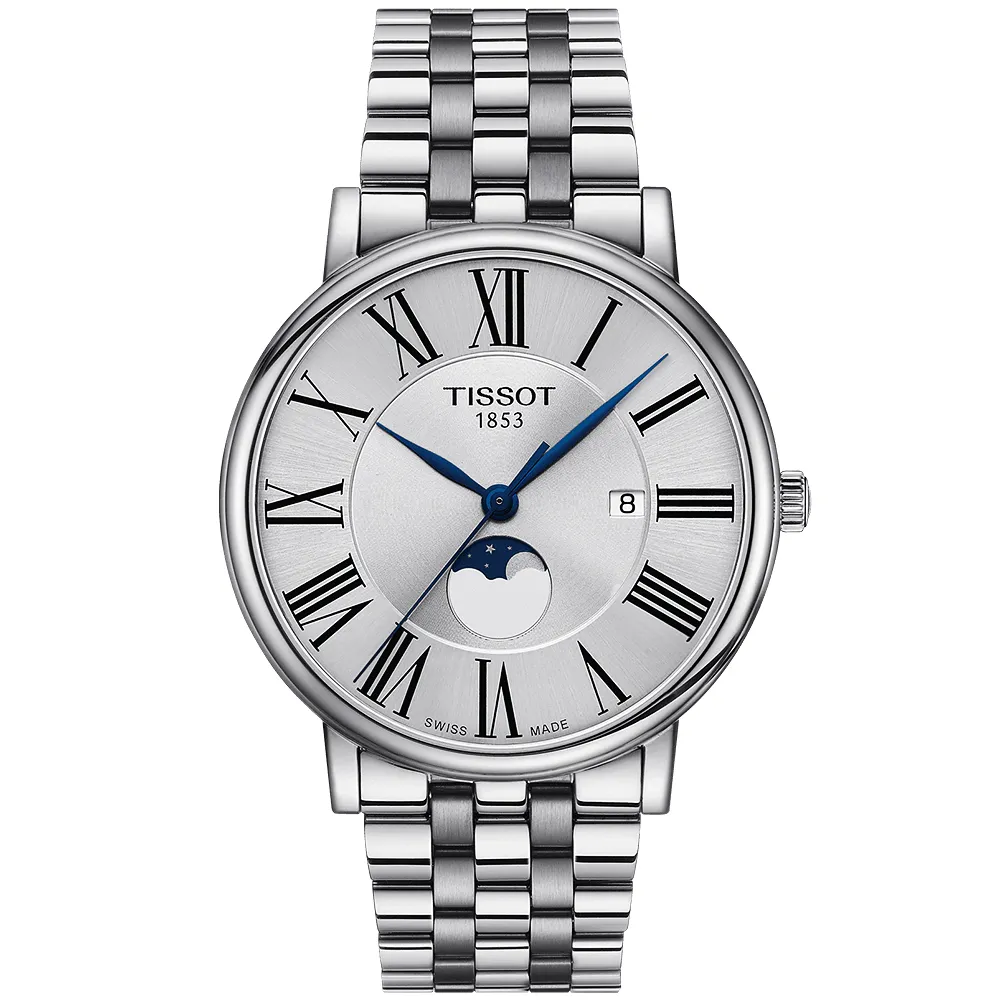 TISSOT 天梭 Carson 羅馬月相石英女錶-32mm T1222231103300 歷史價格詳細信息