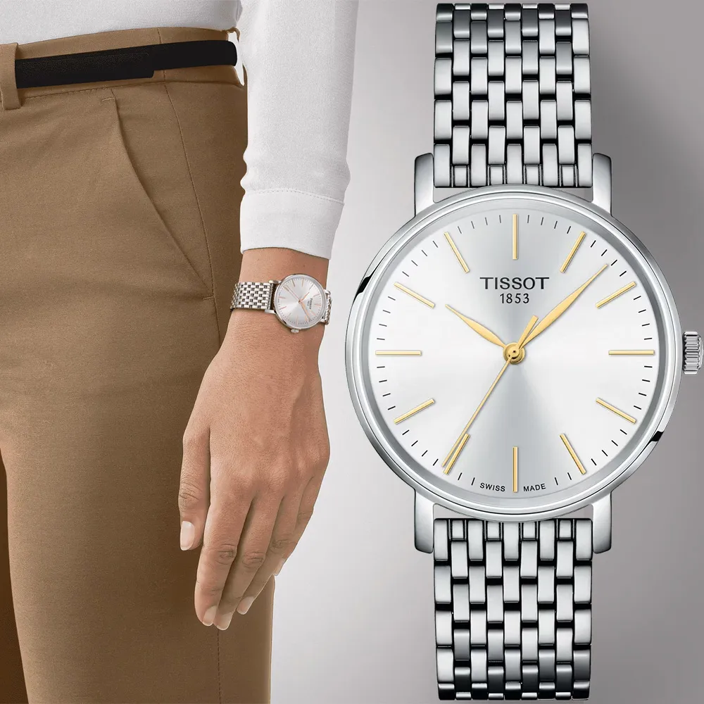 TISSOT 天梭 Everytime 經典雋永大三針女錶-34mm T1432101104100 歷史價格詳細信息