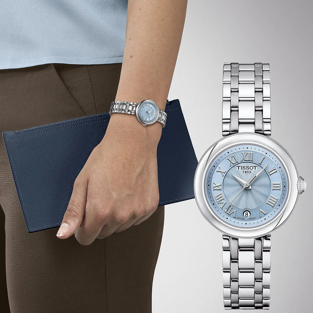 TISSOT 天梭 BELLISSIMA 珍珠母貝羅馬石英女錶-26mm(T1260101113300) 歷史價格詳細信息