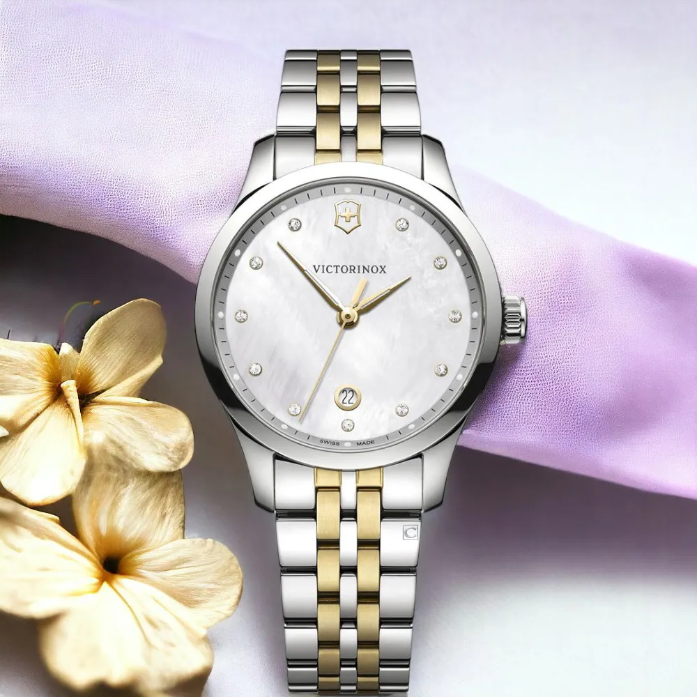 Victorinox 瑞士維氏 Alliance Small優雅時尚腕錶 女錶 珍珠貝-VISA-241831/35mm 歷史價格詳細信息