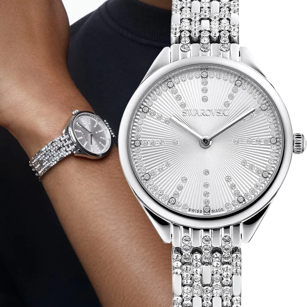 SWAROVSKI 施華洛世奇 Attract 璀璨魅力時尚腕錶-5644053/雙色30mm 歷史價格詳細信息