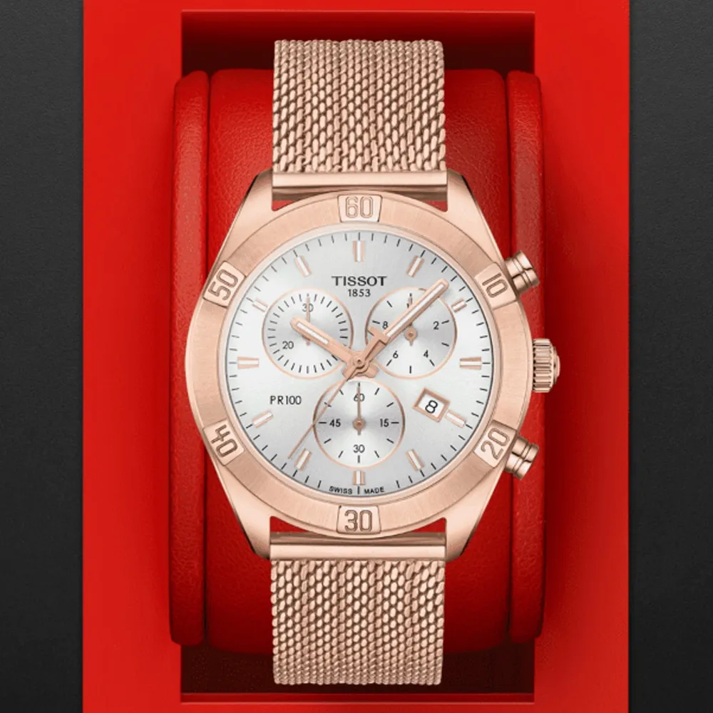 TISSOT天梭 PR100 經典珍珠貝計時腕錶 38mm/T1019172211600 歷史價格詳細信息