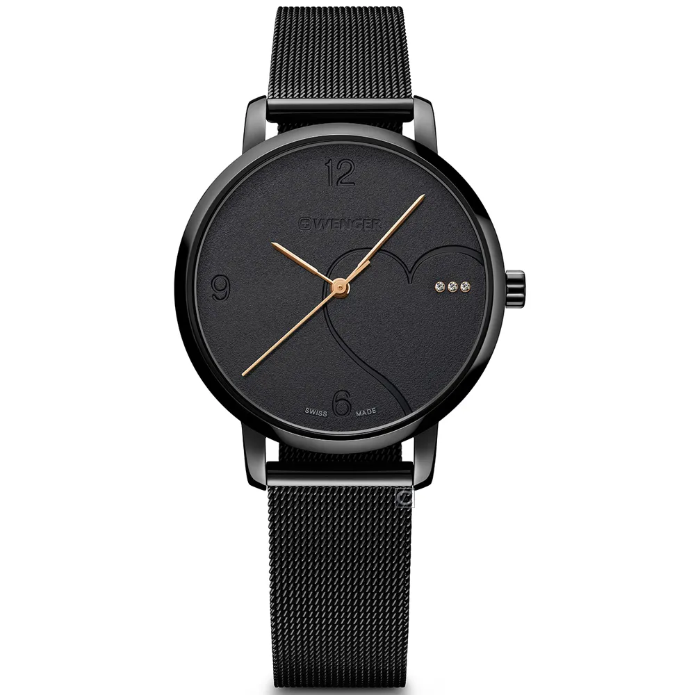 WENGER / 01.1731.118 / Urban Classic 簡約 日期 防水 真皮手錶 白x銀框x咖啡 40mm 歷史價格詳細信息