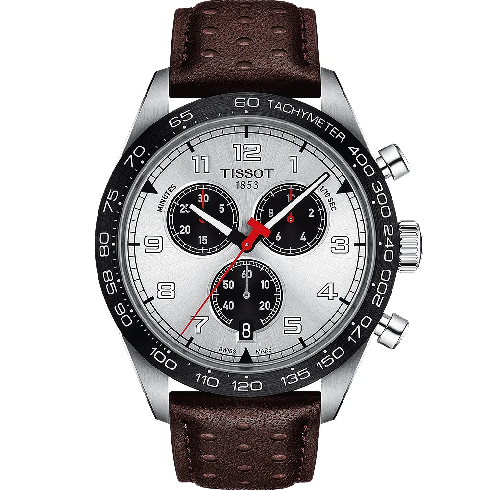 TISSOT 天梭 PR516 手動上鍊機械計時手錶-41mm T1494592105100 歷史價格詳細信息