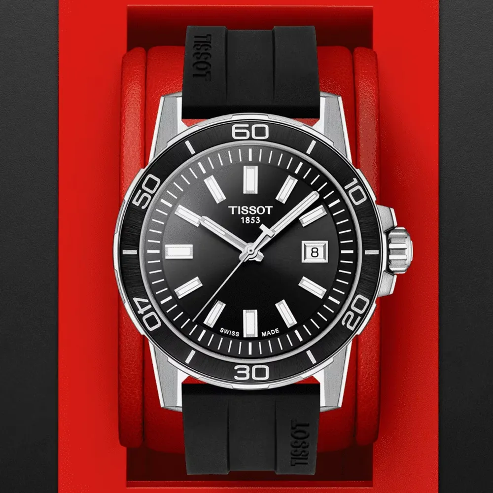 TISSOT天梭 SUPERSPORT 經典運動腕錶 44mm/T1256101708100 歷史價格詳細信息