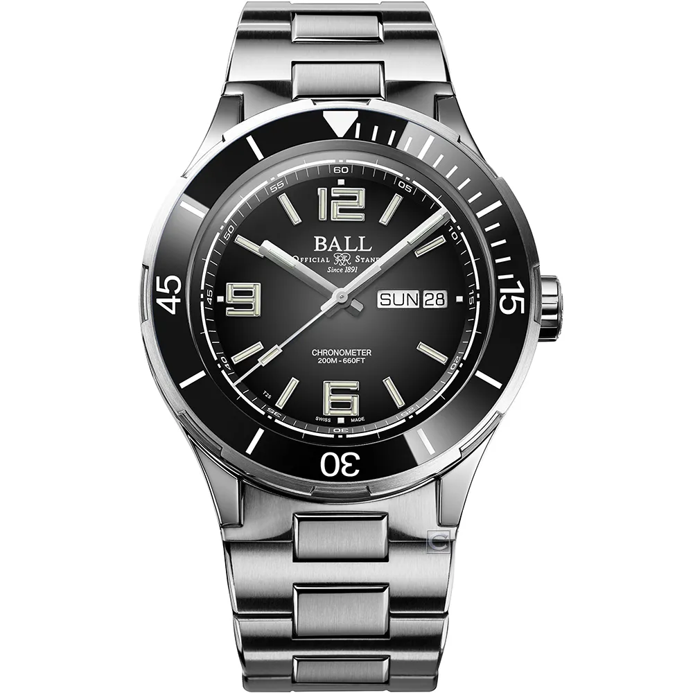 Ball 波爾 Roadmaster 陶瓷錶圈300米防水機械錶-43mm/DM3050B-S12J-BK 歷史價格詳細信息