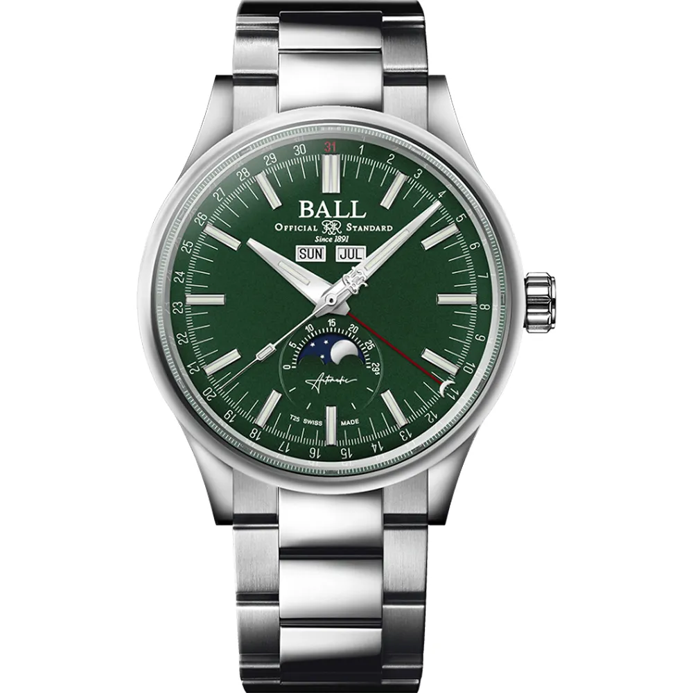 BALL 波爾 Engineer II Moon Calendar 月相機械腕錶-40mm NM3016C-S1J-GR 歷史價格詳細信息