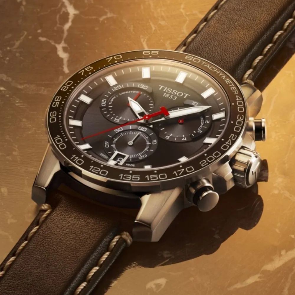 TISSOT天梭 SUPERSPORT 三眼計時腕錶 45.5mm/T1256171605101 歷史價格詳細信息