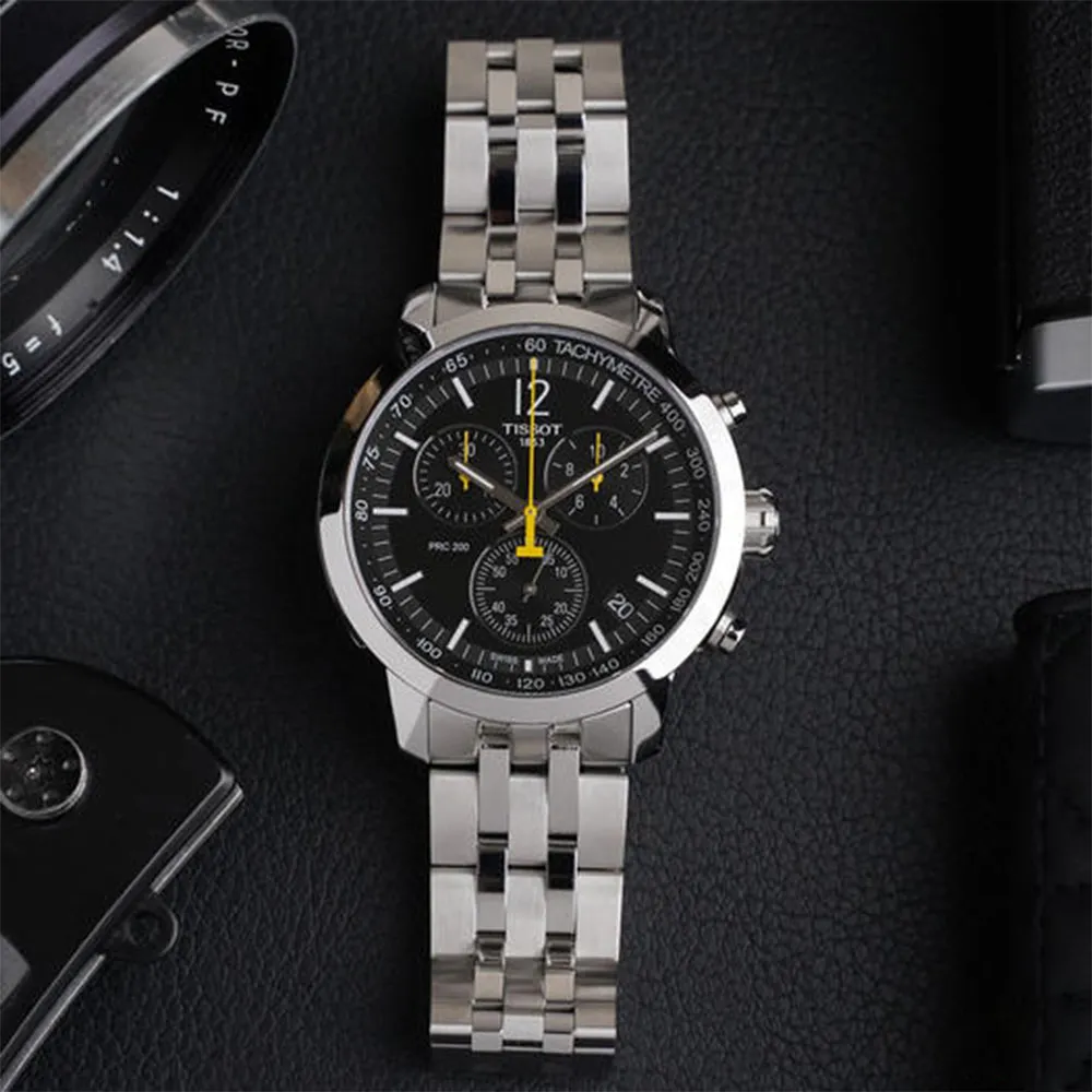 TISSOT天梭 PRC200 運動三眼計時腕錶 43mm/T1144171105700 歷史價格詳細信息