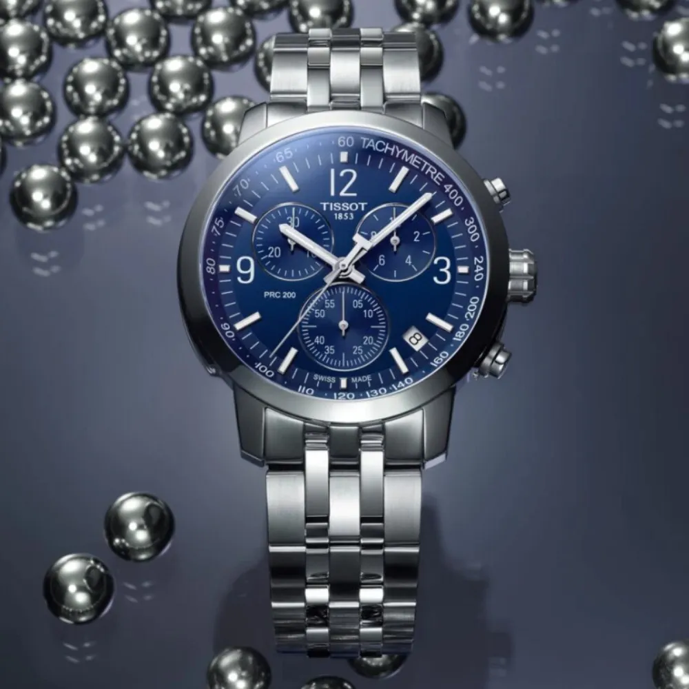 TISSOT天梭 PRC200 運動三眼計時腕錶 43mm/T1144171105700 歷史價格詳細信息