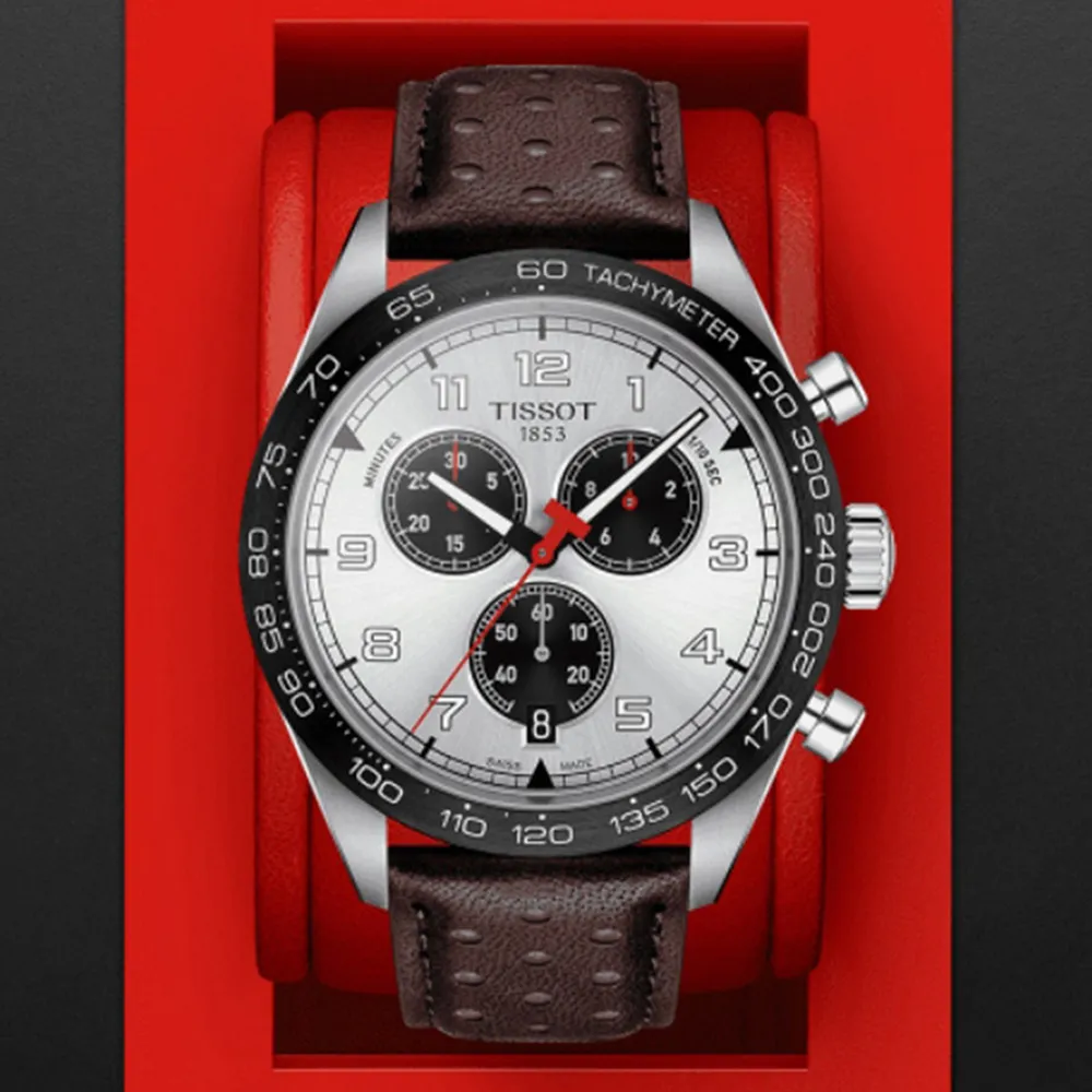 TISSOT天梭 PRS516 賽車運動三眼計時腕錶 45mm/T1316173608200 歷史價格詳細信息