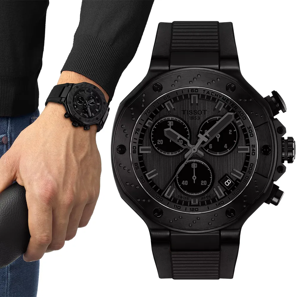 TISSOT 天梭 T-RACE 運動系列摩托競速動力80機械錶/藍/41mm/T1418071104100 歷史價格詳細信息