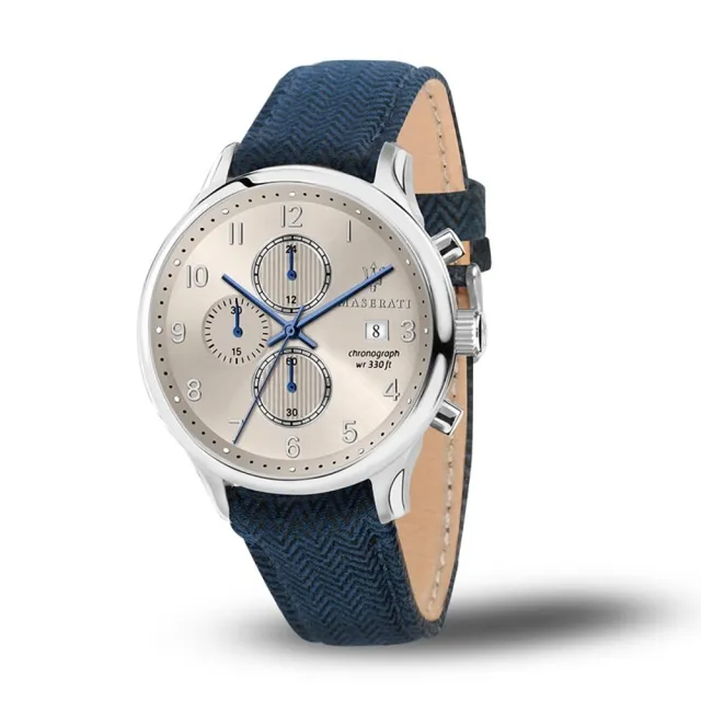 【MASERATI TIME】瑪莎拉蒂 RICORDO 三眼日期計時腕錶/R8871633001 歷史價格詳細信息