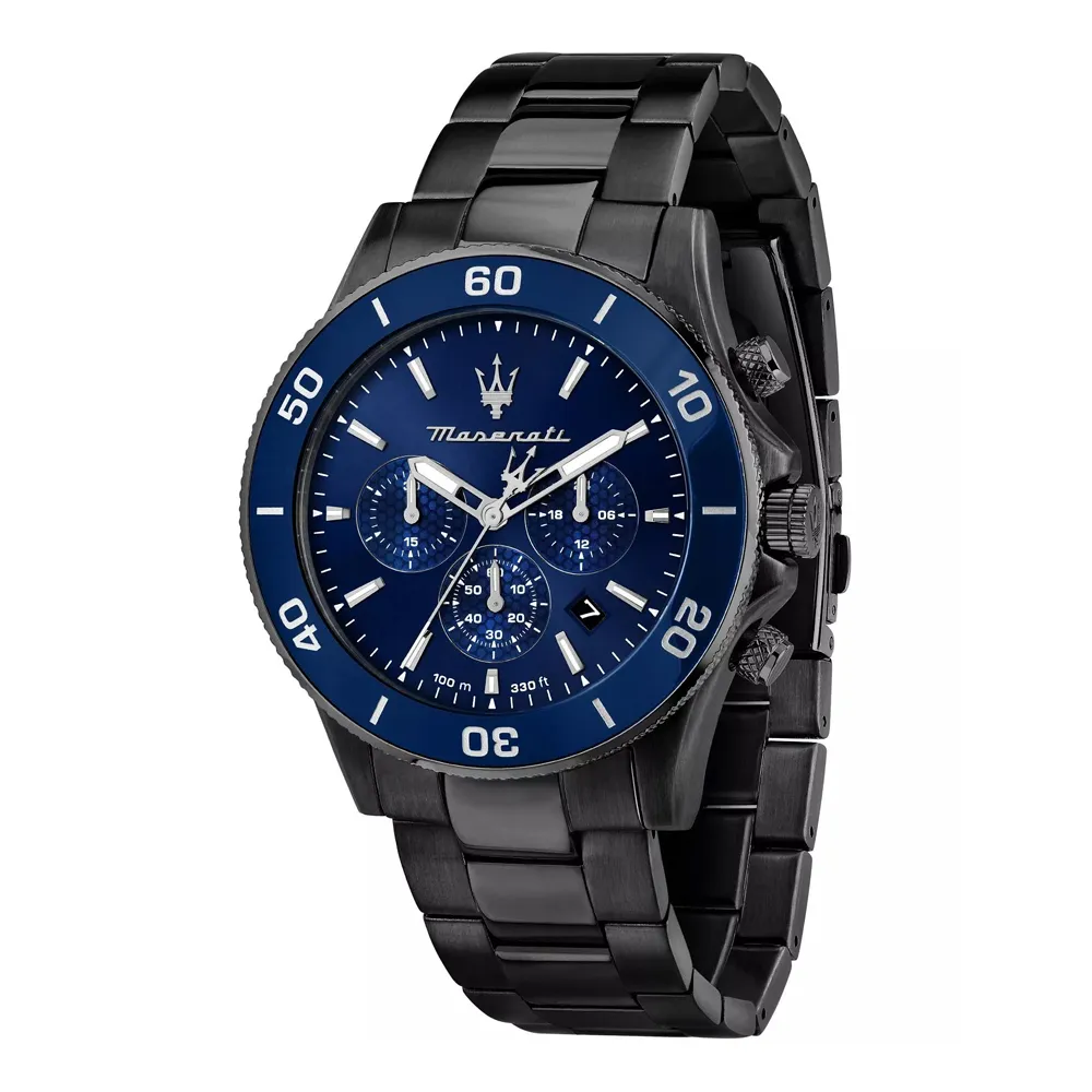 MASERATI 瑪莎拉蒂 三眼石英計時-時尚男錶-全黑 R88716120【潮流百貨】 歷史價格詳細信息