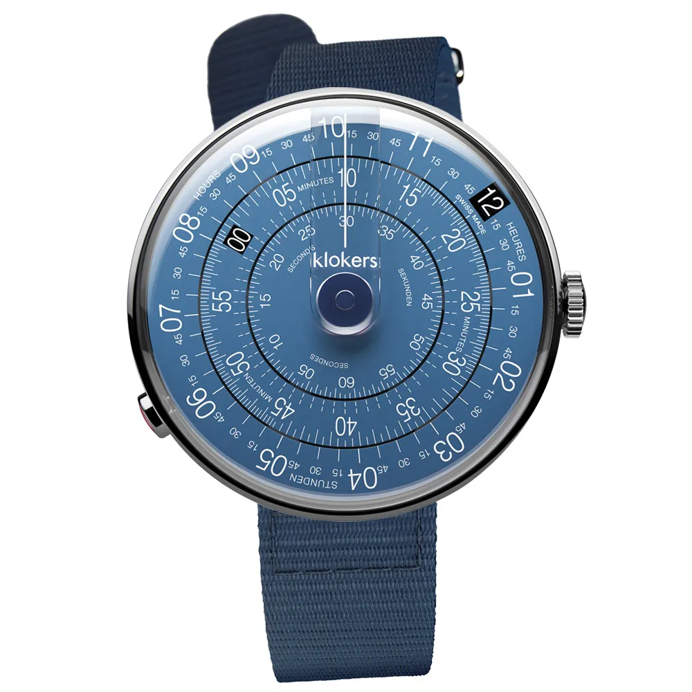 klokers【庫克錶】KLOK-01-D7 午夜藍錶頭+單圈皮革錶帶 歷史價格詳細信息