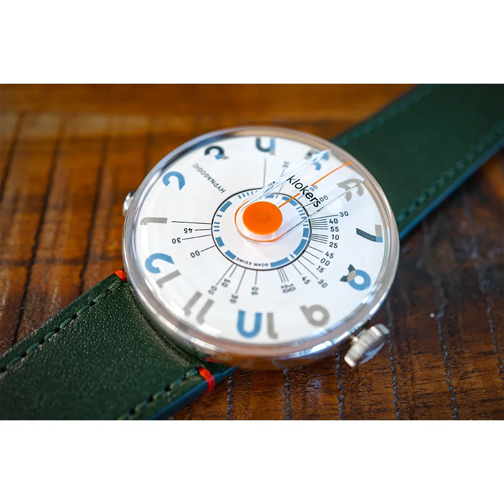 klokers【庫克錶】KLOK-08-D5 孔雀藍錶頭+細直單圈皮革錶帶 歷史價格詳細信息