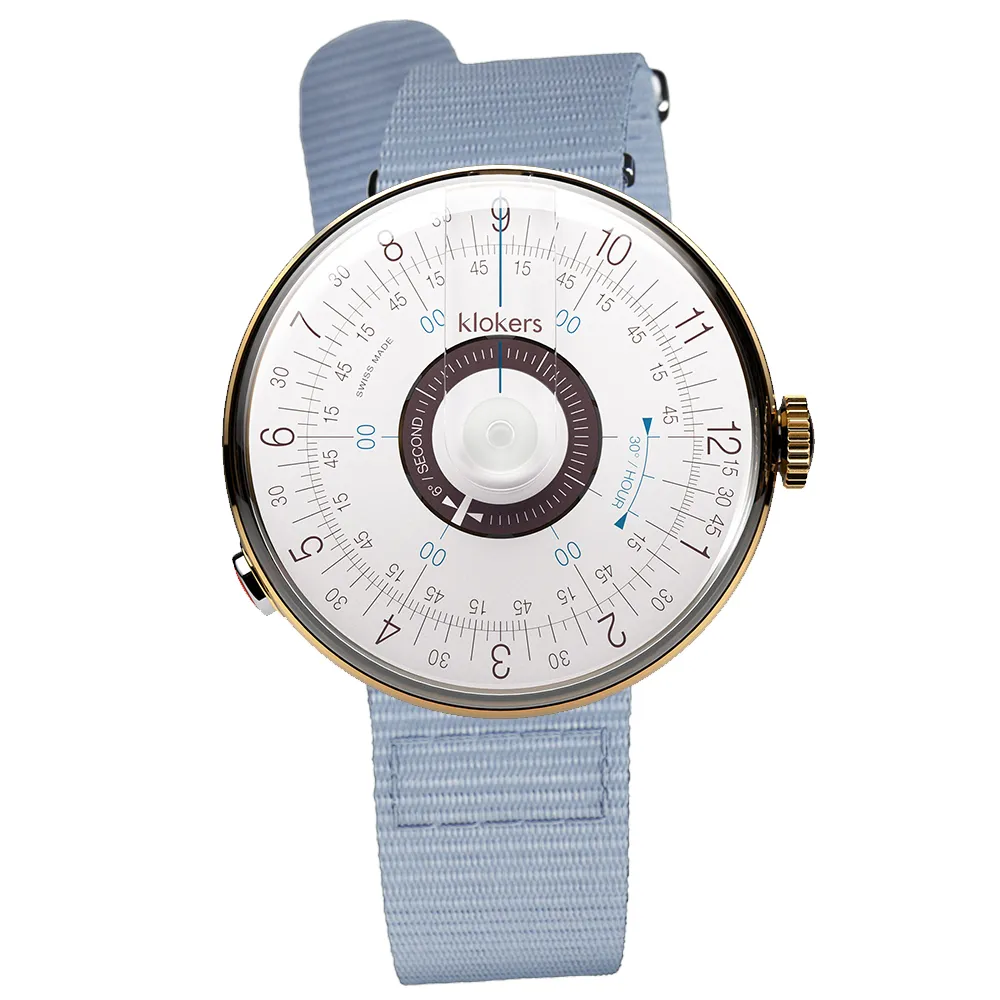 klokers【庫克錶】KLOK-08-D5 孔雀藍錶頭+細直單圈皮革錶帶 歷史價格詳細信息