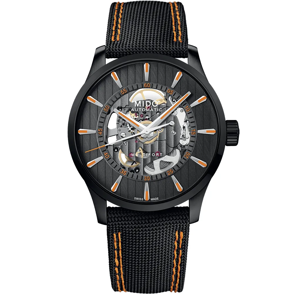 MIDO 美度 Multifort先鋒系列 抗磁鈦游絲鏤空機械錶/42mm/M0384363606100 歷史價格詳細信息